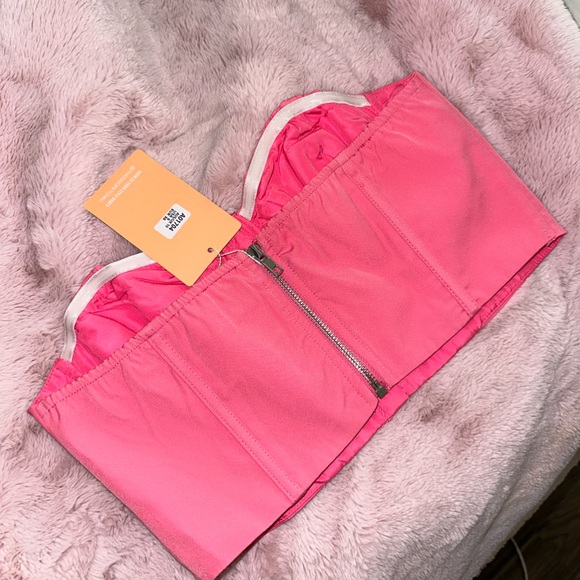THATS SO FETCH pink bustier crop top. Never worn. With tags. - Picture 4 of 4